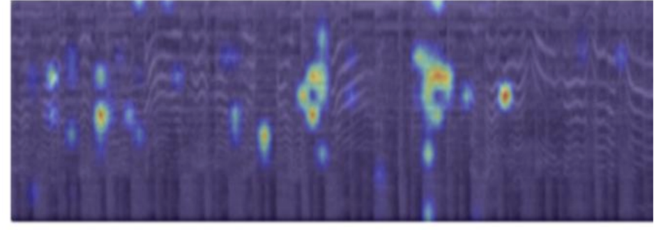 Grad-CAM heatmap on mel-spectrogram
